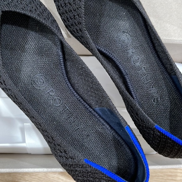 Rothy black solid the point flats - Picture 2 of 7